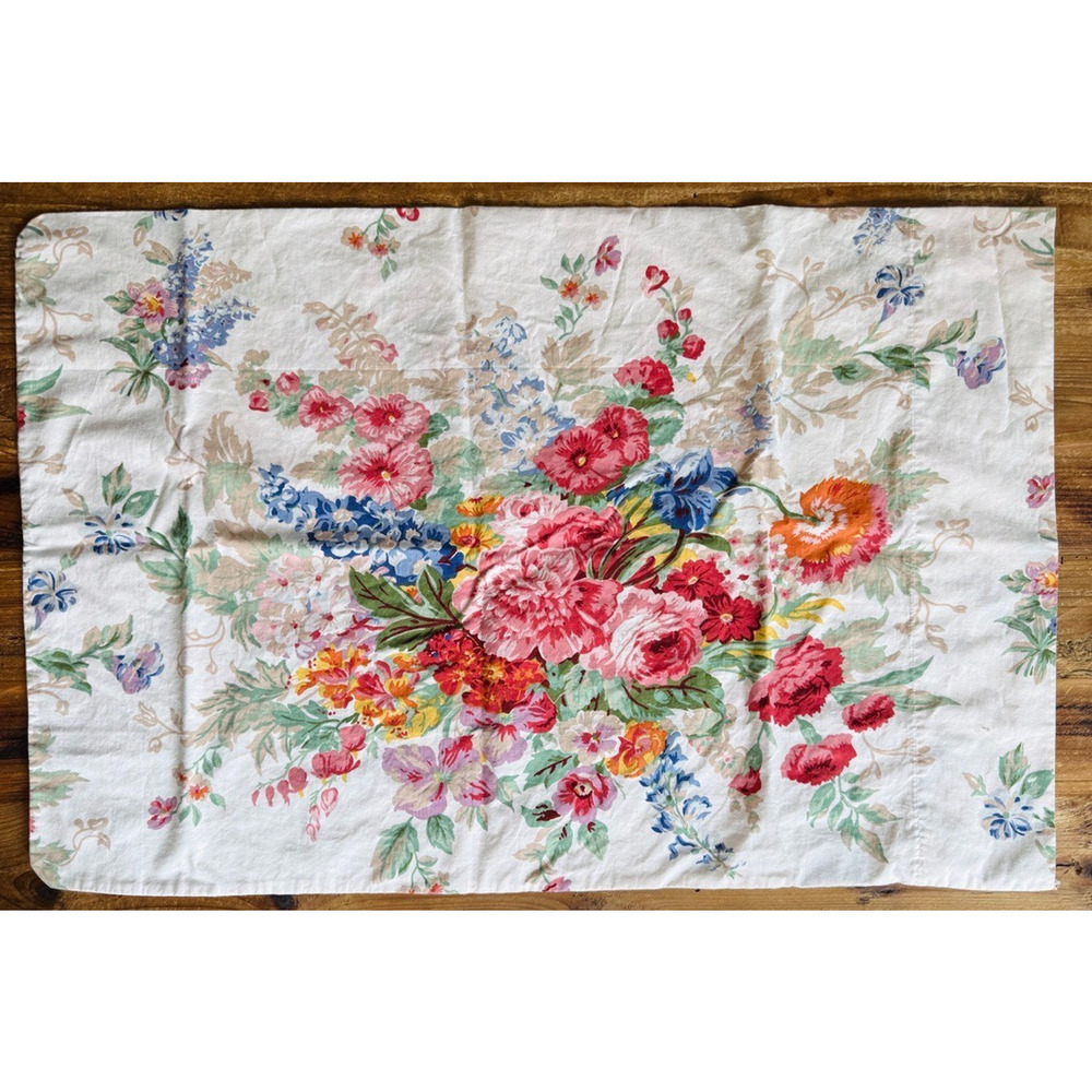(1) Ralph Lauren Southampton Beach House Standard Pillowcase Floral Vintage READ